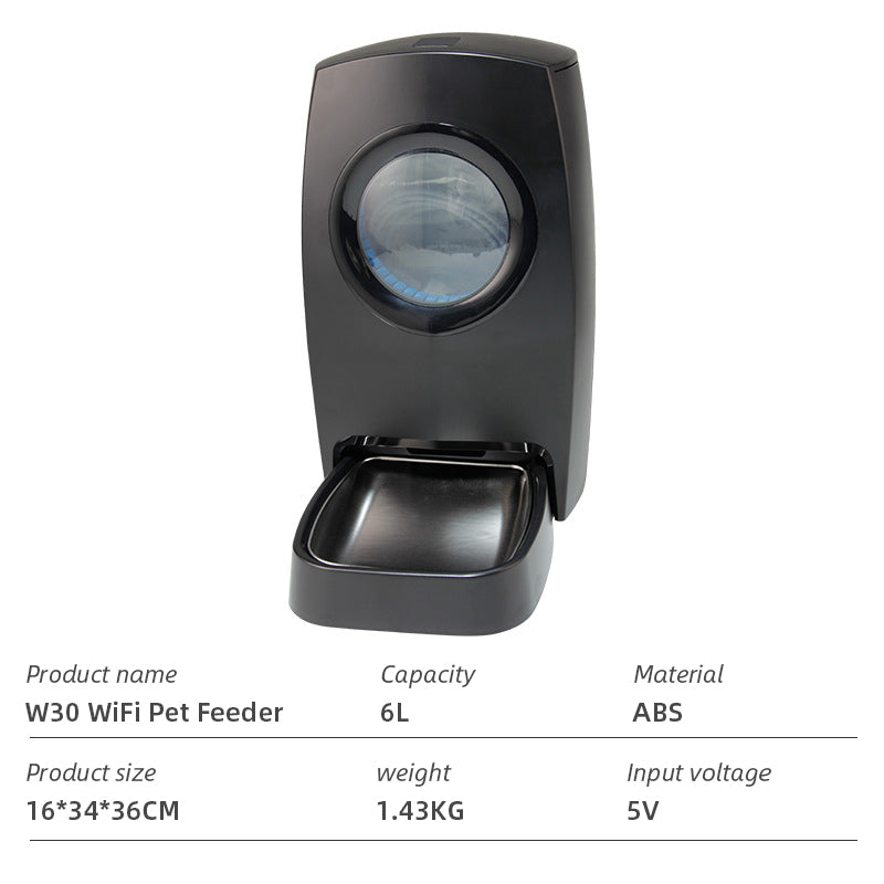 Wifi Smart Pet Feeder Household Automatic Pet Feeder Dog & Cat with APP control