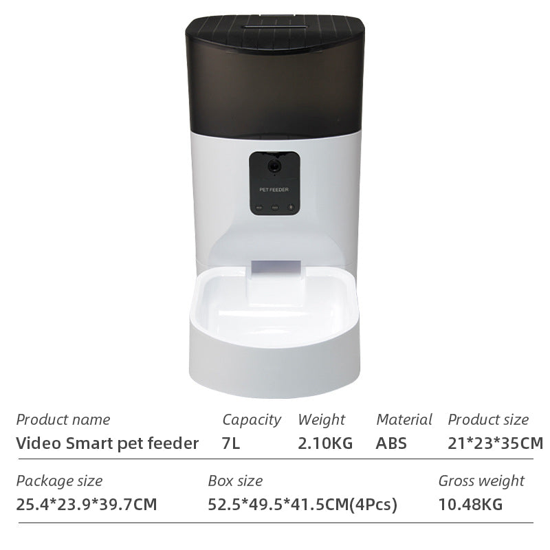 Wifi Smart Pet Feeder Household Automatic Pet Feeder Dog & Cat with APP control