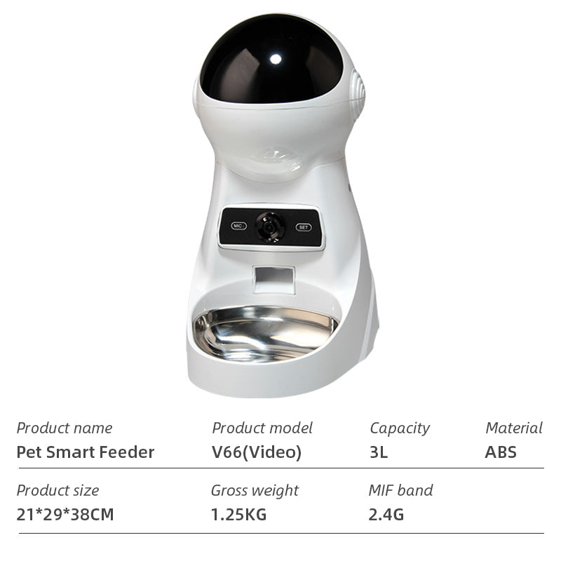 Wifi Smart Pet Feeder Household Automatic Pet Feeder Dog & Cat with APP control