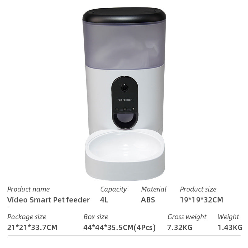 Wifi Smart Pet Feeder Household Automatic Pet Feeder Dog & Cat with APP control