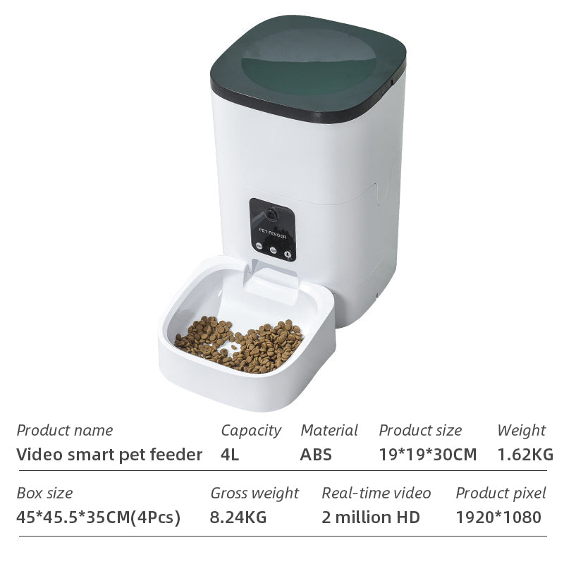 Wifi Smart Pet Feeder Household Automatic Pet Feeder Dog & Cat with APP control