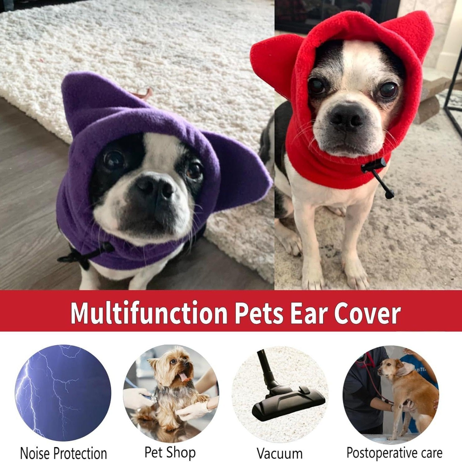 Dog Warm Hat Windproof Scarf Winter Dog Head Cover Scarf Soothing Hat