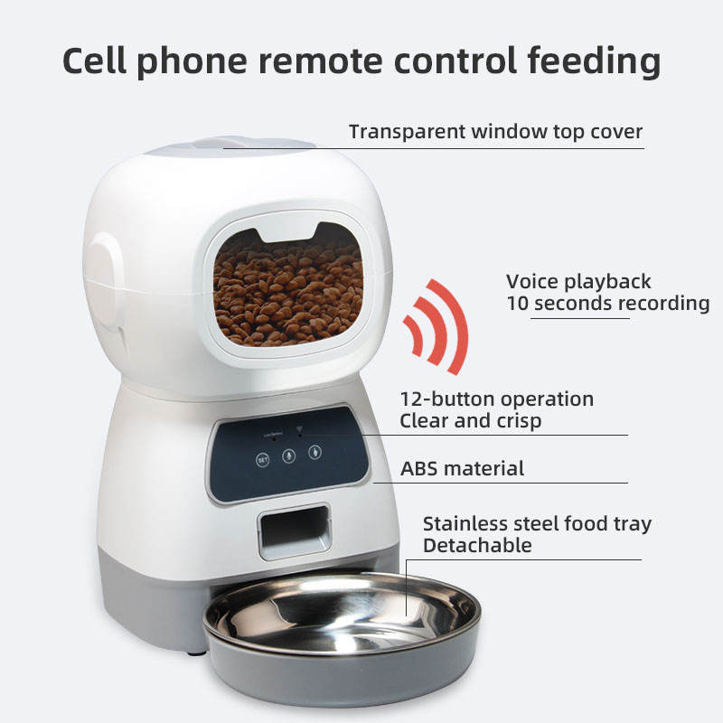 Wifi Smart Pet Feeder Household Automatic Pet Feeder Dog & Cat with APP control