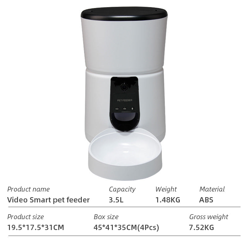 Wifi Smart Pet Feeder Household Automatic Pet Feeder Dog & Cat with APP control