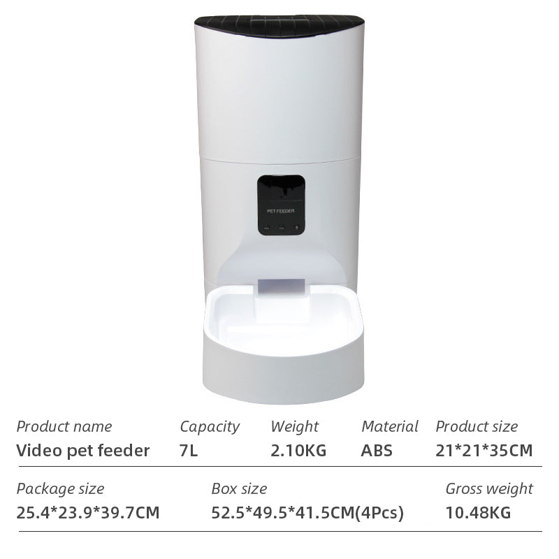 Wifi Smart Pet Feeder Household Automatic Pet Feeder Dog & Cat with APP control